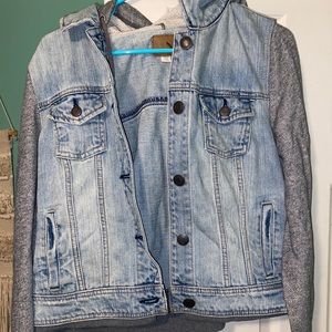 American Eagle Jean Jacket with hood